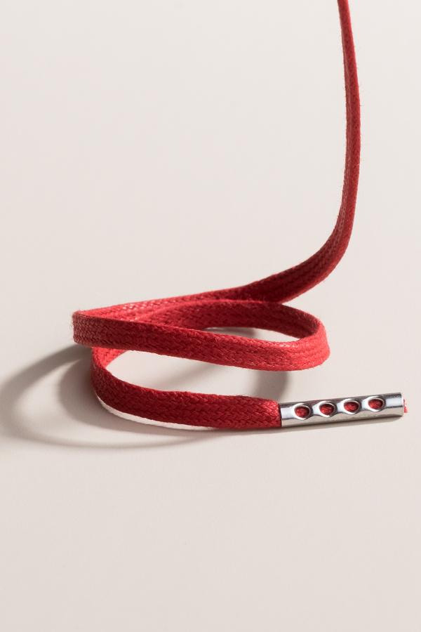 Cherry - 3mm Flat Waxed Shoelaces