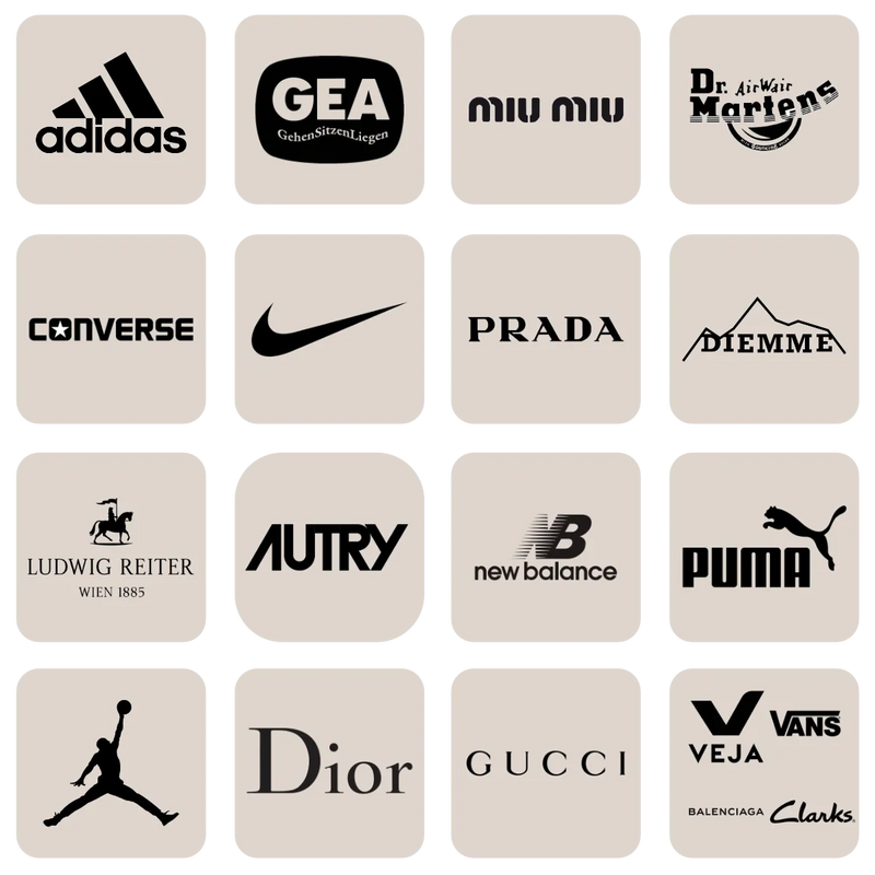 Skosnören för 100+ varumärken