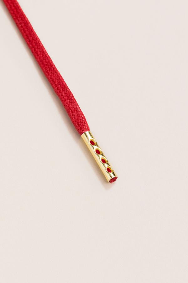 Cherry - 3mm Flat Waxed Shoelaces