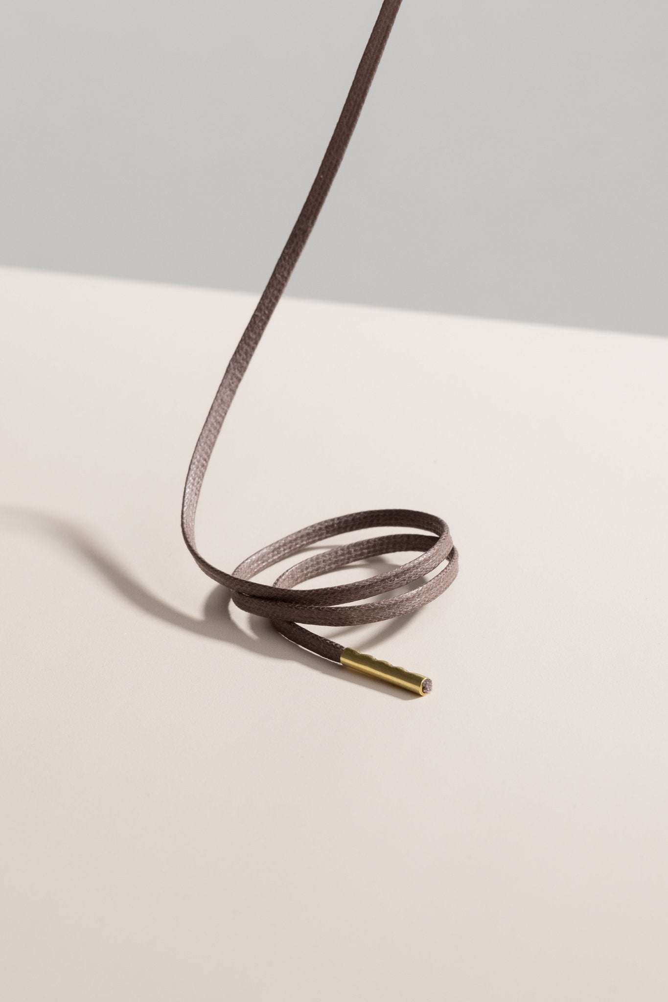 Mauve Grey - 3mm Flat Waxed Shoelaces